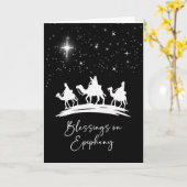 Epiphany Segnungen drei Könige nach Star Karte (Gelbe Blume)