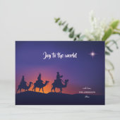 Epiphany Silhouette Holiday Card Feiertagskarte (Stehend Vorderseite)