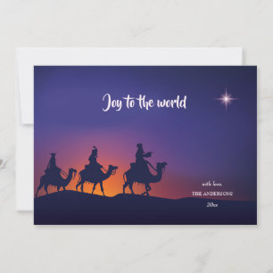 Epiphany Silhouette Holiday Card Feiertagskarte