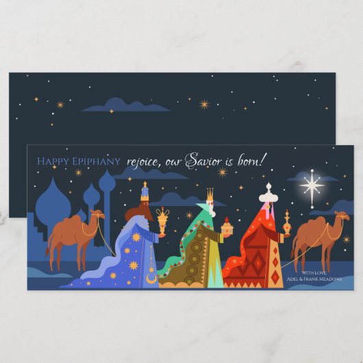 Epiphany Slim Grußkarte (Vorne/Hinten)