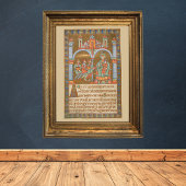 Epiphany Three Kings Christmas Mittelalterliches M Poster