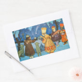 Epiphany Three Kings from the East by Zdenek Guth Rechteckiger Aufkleber (Umschlag)