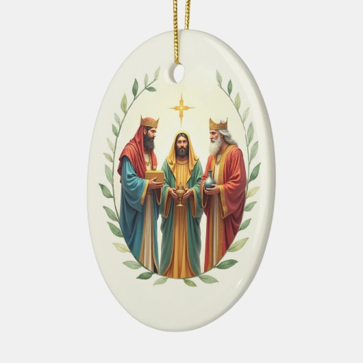 Epiphany Three Wise Men Kings God's Peace Blessing Keramik Ornament (Links)