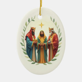 Epiphany Three Wise Men Kings God's Peace Blessing Keramik Ornament