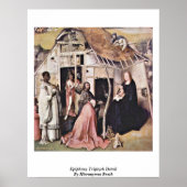 Epiphany Triptych Detail von Hieronymus Bosch Poster (Vorne)