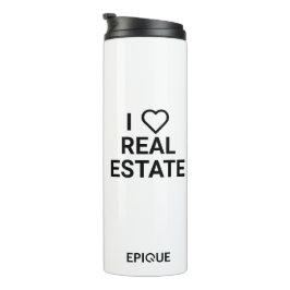 Epique I Heart Real Anwesen Coffee Tumbler Thermosbecher