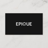 Epique Modern Business Card Visitenkarte (Rückseite)