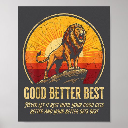 Episch Es hört nie auf, bis es ruht, wird besser g Poster (Vorne)