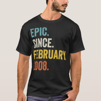 Episch seit dem 14. Februar 2008 Geburtstags-Pullo T-Shirt