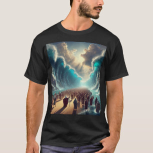 Epische 3D-Zeichnung des Roten Meeres von Moses De T-Shirt