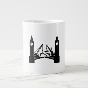 Epische Brückenkonstruktion zwischen Londoner Uhrt Jumbo-Tasse
