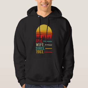 Epische Ehefrau seit 1963, glücklicher Jahrestag Hoodie