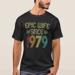 Epische Ehefrau seit 1979 Ihr 43. Hochzeitstag T-Shirt