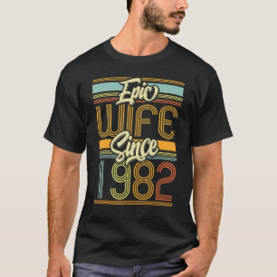 Epische Ehefrau seit 1982 41 Jahr 41. Hochzeitsfei T-Shirt