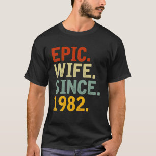 Epische Ehefrau seit 1982 - Ihre 40. Hochzeit Anni T-Shirt