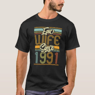 Epische Ehefrau seit 1991 32 Jahr 32. Hochzeitssän T-Shirt