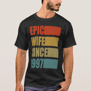 Epische Ehefrau seit 1997 Vintage 24. Hochzeitstag T-Shirt