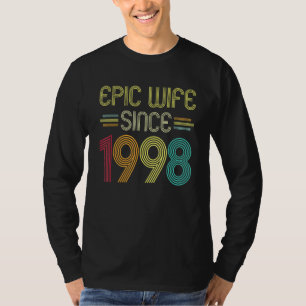 Epische Ehefrau seit 1998 Ihr 24. Hochzeitstag T-Shirt
