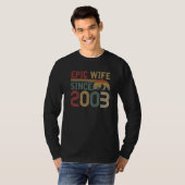 Epische Ehefrau Seit 2003 Niedlich 19. Hochzeitsta T-Shirt (Vorne ganz)