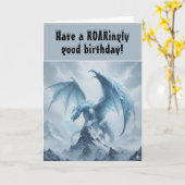 Epische Eisdrache Fantasy-Geburtstagsfeier Karte (Gelbe Blume)