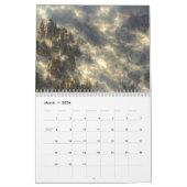 Epische Eldin-Ringlandschaft Cyberpunk Kalender (Mär 2026)