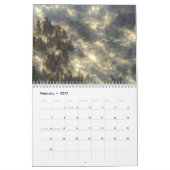 Epische Eldin-Ringlandschaft Cyberpunk Kalender (Feb 2027)