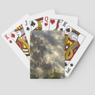 Epische Eldin-Ringlandschaft Cyberpunk Spielkarten