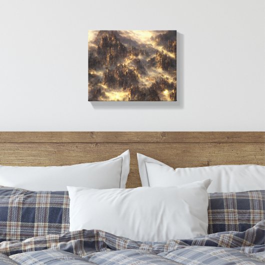 Epische Eldin-Ringlandschaft Leinwanddruck (Insitu (Schlafzimmer))