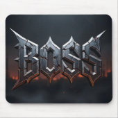 Epische Fantasy BOSS bedrängtes Eisen Metall Mousepad (Vorne)