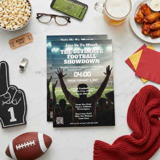 Epische Fußballrivalität Party Einladung