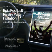 Epische Fußballrivalität Party Einladung