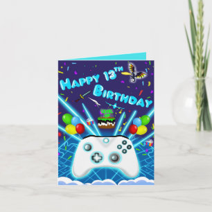 Epische Gamer Frohe 13. Geburtstagskarte Kritische Karte