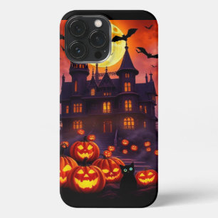 Epische Halloween-Magie - Spuk Mond und Geister iPhone 13 Pro Max Hülle