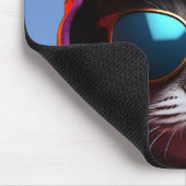 Epische Katze mit Sonnenbrille Maus Pad Mousepad (Ecke)