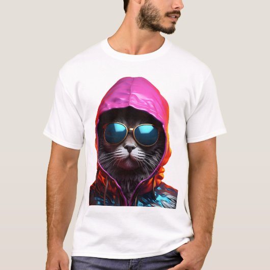 Epische Katze mit Sonnenbrille Shirt (Vorderseite)