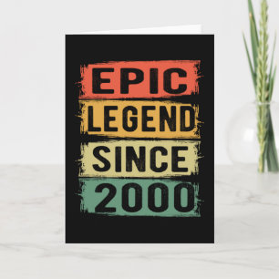 Epische Legende seit 2000 Vintage 2000 Geburtstags Karte