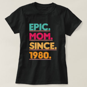 Epische Mama seit 1980 Vintages Muttertagsgeschenk T-Shirt