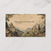 Epische Märchenlandschaft Vintage Tapisserie