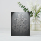 Epische Party Einladung (Stehend Vorderseite)