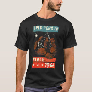 Epische Person seit 1966 Boxhandschuhe Geburtstag T-Shirt