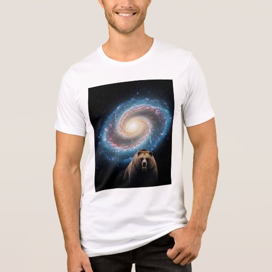 Epische Schlacht: Galaxie gegen Bär Tri-Blend Shirt (Vorderseite)