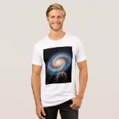 Epische Schlacht: Galaxie gegen Bär Tri-Blend Shirt (Vorderseite voll)