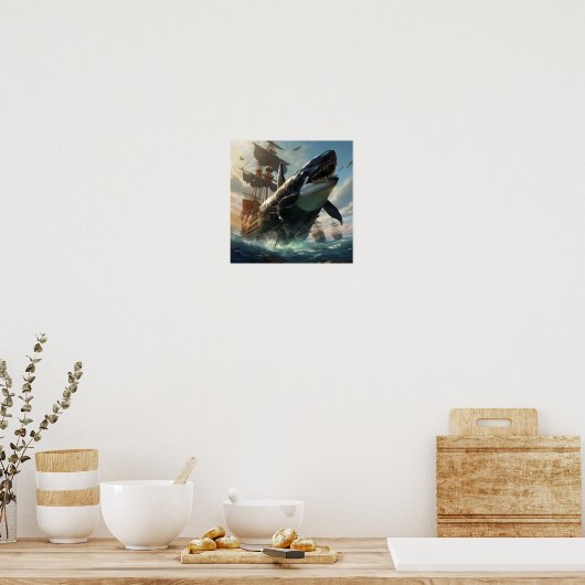 Epische Schlacht: Orca gegen das Poster der Black (Küche)