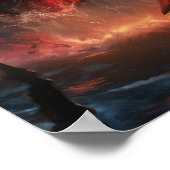 Epische Schlacht: Orca vs. Kraken Poster - Spektak (Ecke)