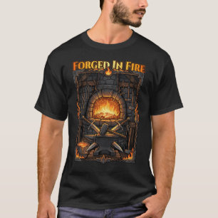 Epische Schmiede Amboss und Schwerter Fantasy Kuns T-Shirt