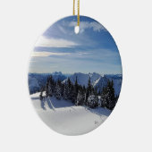 Epische Schnee- und Bergsicht Keramik Ornament (Rechts)