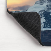 Epische schneebedeckte Maus-Pad - Sonnenuntergang Mousepad (Ecke)