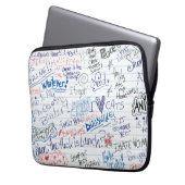 Epische Schulgekritzel Laptopschutzhülle (Vorderseite Links)