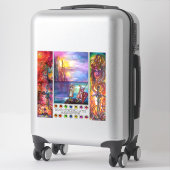 Epische Schwerter, Excalibur, Durendal, mittelalte Aufkleber (Koffer)