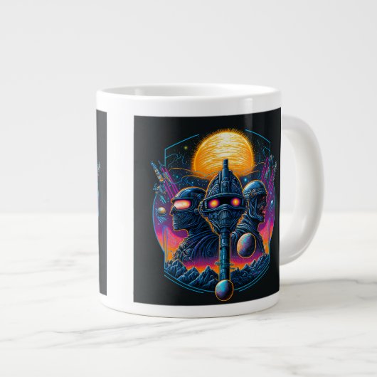 Epische Science Fiction Jumbo-Tasse (Vorderseite Rechts)